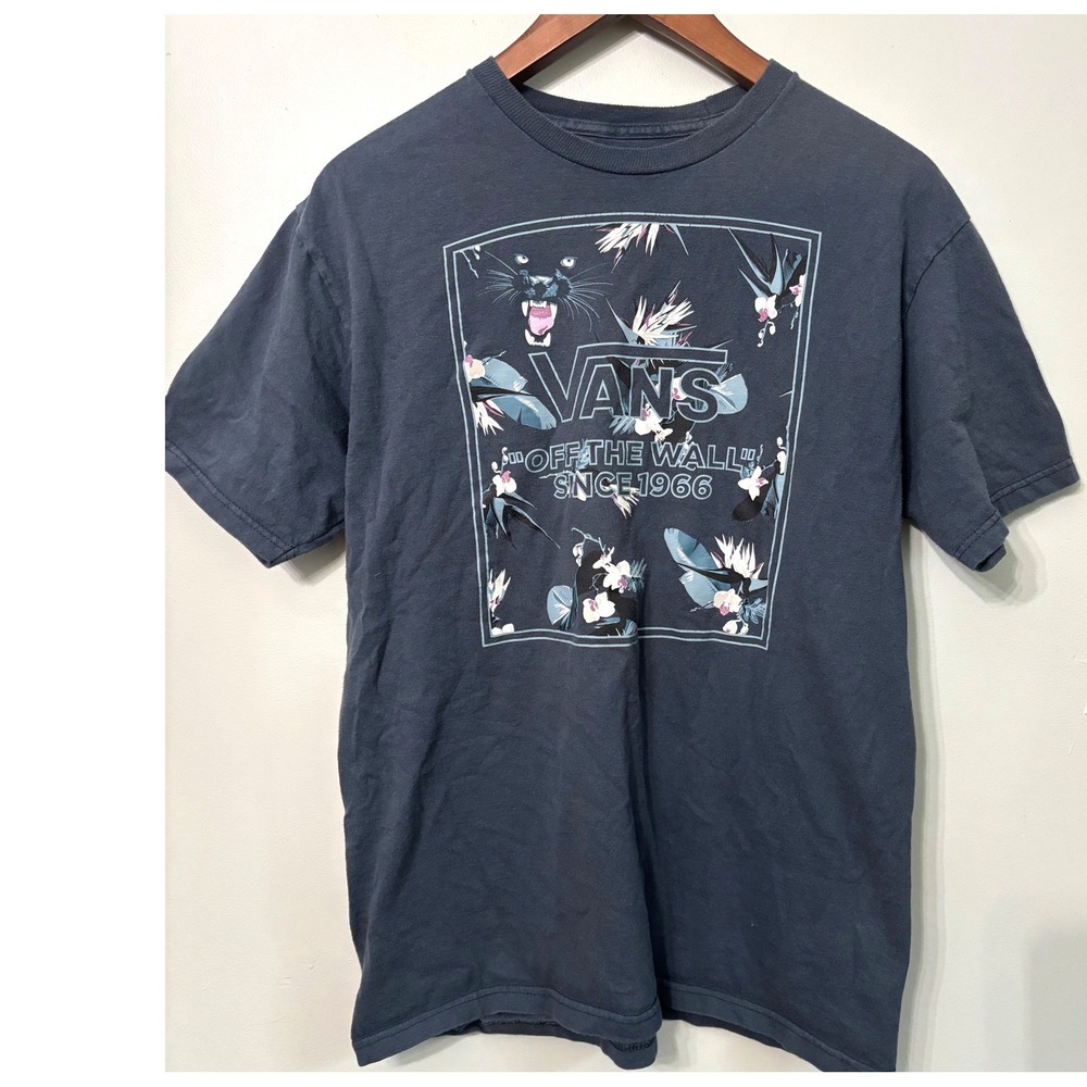 Vans Off The Wall Panther Floral Graphic T-Shirt M Skate Tee